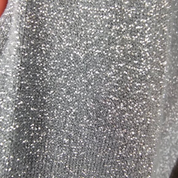 Womens Business Casual Officewear‎ Comfy Cardigan Metallic Gray Worthington LG - Picture 4 of 10